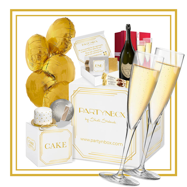 Supreme®/Baccarat Dom Pérignon Flute Set Timeless Luxury Box with Dom Perignon & Baccarat Flute Set - Party
